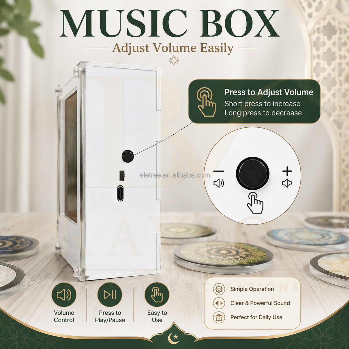 Koran-Player Magnet – Detail