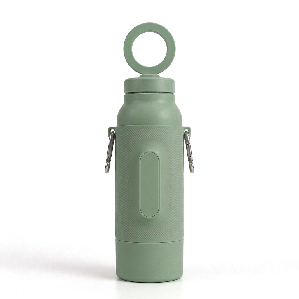 Gym-Flasche in Grün, Vorderansicht