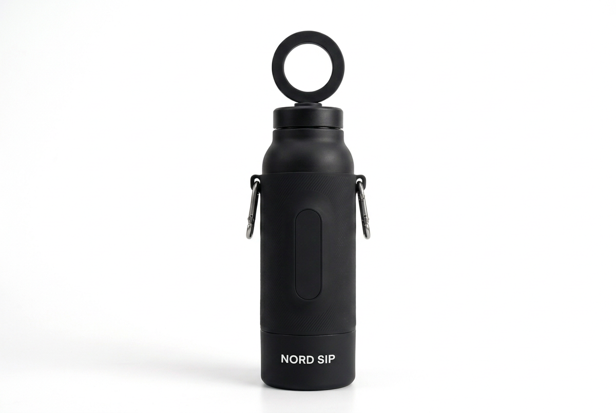 Gym-Flasche in Schwarz